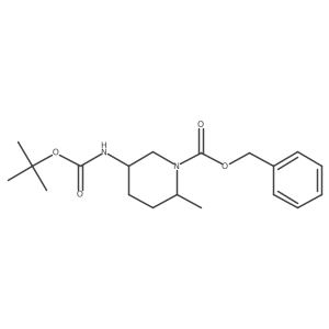 (2S,5R)-Benzyl 5-((tert-butoxycarbonyl)amino)-2-methylpiperidine-1-carboxylate结构式