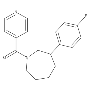 (3-(4-Fluorophenyl)azepan-1-yl)(pyridin-4-yl)methanone Structure