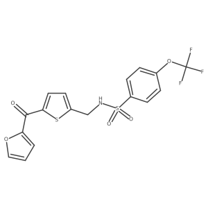 N-((5-(furan-2-carbonyl)thiophen-2-yl)methyl)-4-(trifluoromethoxy)benzenesulfonamide Structure