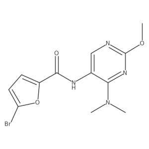 5-Bromo-N-[4-(dimethylamino)-2-methoxypyrimidin-5-yl]furan-2-carboxamide Structure