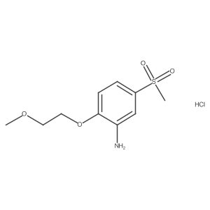 5-Methanesulfonyl-2-(2-methoxyethoxy)aniline hydrochloride Structure