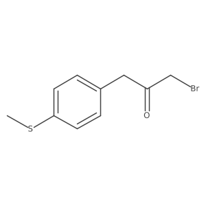 1-Bromo-3-(4-(methylthio)phenyl)propan-2-one结构式