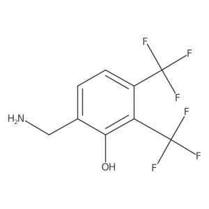 Phenol, 6-(aminomethyl)-2,3-bis(trifluoromethyl)-结构式