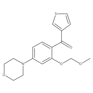 (2-(Methoxymethoxy)-4-morpholinophenyl)(thiophen-3-yl)methanone Structure