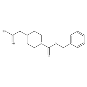 Benzyl 4-(2-amino-2-iminoethyl)piperidine-1-carboxylate Structure