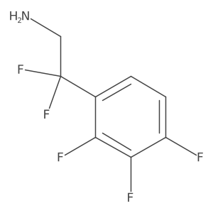 2,2-Difluoro-2-(2,3,4-trifluorophenyl)ethan-1-amine结构式