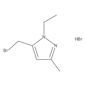 5-(Bromomethyl)-1-ethyl-3-methylpyrazole;hydrobromide Structure