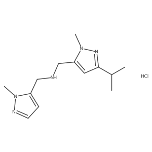 1-(3-isopropyl-1-methyl-1H-pyrazol-5-yl)-N-[(1-methyl-1H-pyrazol-5-yl)methyl]methanamine结构式