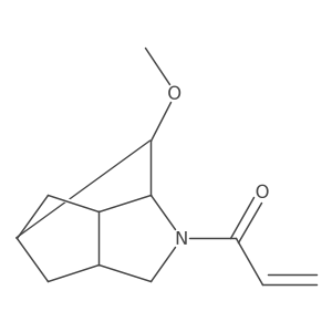 1-{2-Methoxy-4-azatricyclo[4.2.1.0^{3,7}]nonan-4-yl}prop-2-en-1-one Structure