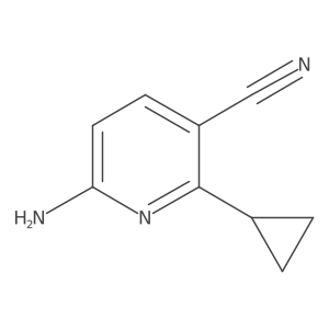 6-Amino-2-cyclopropylnicotinonitrile结构式