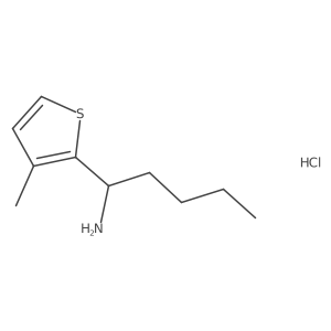 1-(3-Methylthiophen-2-yl)pentan-1-amine hydrochloride结构式