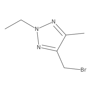 4-(bromomethyl)-2-ethyl-5-methyl-2H-1,2,3-triazole结构式