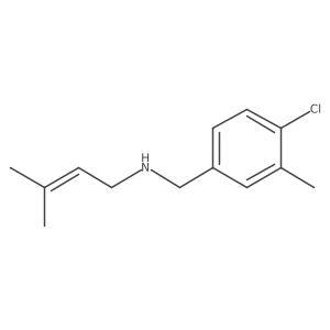 [(4-Chloro-3-methylphenyl)methyl](3-methylbut-2-en-1-yl)amine结构式