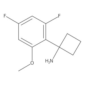 1-(2,4-Difluoro-6-methoxyphenyl)cyclobutan-1-amine Structure