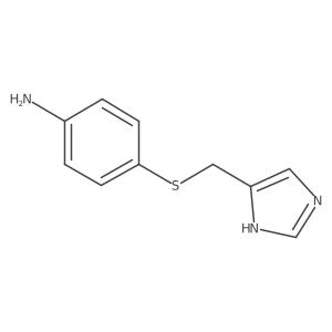 4-(((1H-Imidazol-5-yl)methyl)thio)aniline Structure