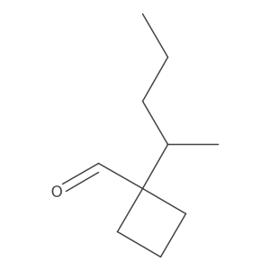 1-(Pentan-2-yl)cyclobutane-1-carbaldehyde Structure