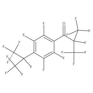 2,3,3,3-Tetrafluoro-1-[2,3,5,6-tetrafluoro-4-(1,1,1,2,3,3,3-heptafluoropropan-2-yl)phenyl]-2-(trifluoromethyl)propan-1-one Structure