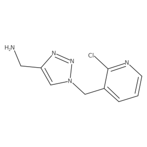 (1-((2-chloropyridin-3-yl)methyl)-1H-1,2,3-triazol-4-yl)methanamine Structure