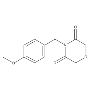 4-[(4-Methoxyphenyl)methyl]morpholine-3,5-dione Structure