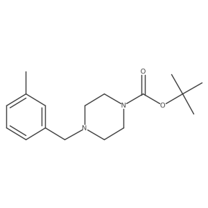 N-tert-Butoxycarbonyl 1-(3-Methylbenzyl)piperazine Structure