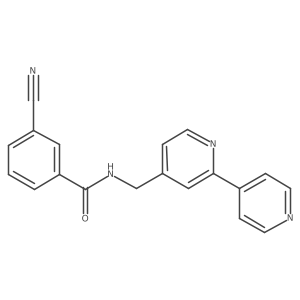 N-([2,4'-bipyridin]-4-ylmethyl)-3-cyanobenzamide结构式