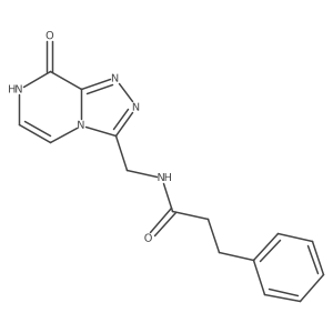 N-((8-hydroxy-[1,2,4]triazolo[4,3-a]pyrazin-3-yl)methyl)-3-phenylpropanamide结构式