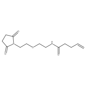 N-(2-(2-(2,5-dioxopyrrolidin-1-yl)ethoxy)ethyl)pent-4-enamide Structure