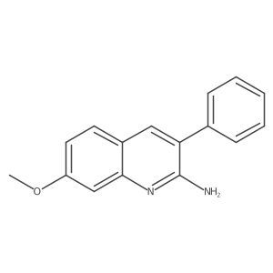 2-Amino-7-methoxy-3-phenylquinoline Structure