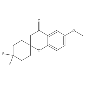 4',4'-Difluoro-6-methoxy-3,4-dihydrospiro[1-benzopyran-2,1'-cyclohexane]-4-one Structure