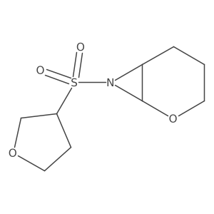 7-(Oxolane-3-sulfonyl)-2-oxa-7-azabicyclo[4.1.0]heptane Structure