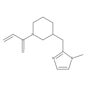 1-{3-[(1-methyl-1H-imidazol-2-yl)methyl]piperidin-1-yl}prop-2-en-1-one结构式