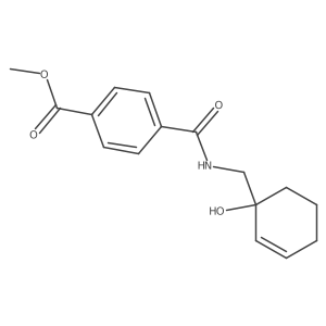 Methyl 4-{[(1-hydroxycyclohex-2-en-1-yl)methyl]carbamoyl}benzoate结构式
