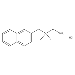 2,2-Dimethyl-3-(naphthalen-2-yl)propan-1-amine hydrochloride结构式