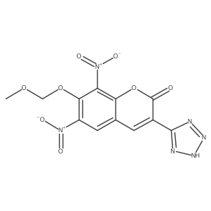 7-(Methoxymethoxy)-6,8-dinitro-3-(1H-tetrazol-5-YL)-2H-chromen-2-one Structure