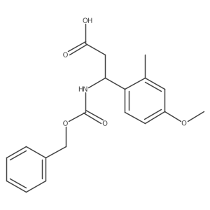 (3S)-3-{[(benzyloxy)carbonyl]amino}-3-(4-methoxy-2-methylphenyl)propanoic acid Structure