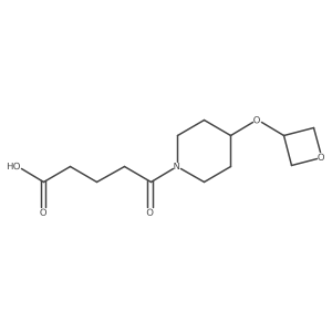 5-[4-(Oxetan-3-yloxy)piperidin-1-yl]-5-oxopentanoic acid Structure