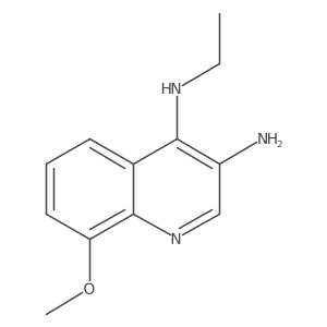 N4-ethyl-8-methoxyquinoline-3,4-diamine结构式