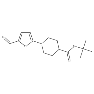 tert-Butyl 1-(5-formylfuran-2-yl)piperidine-4-carboxylate结构式