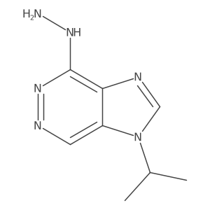 4-hydrazinyl-1-(propan-2-yl)-1H-imidazo[4,5-d]pyridazine结构式