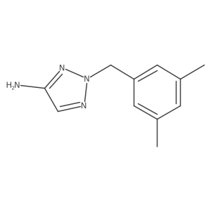 2-[(3,5-dimethylphenyl)methyl]-2H-1,2,3-triazol-4-amine结构式