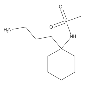 N-[1-(3-aminopropyl)cyclohexyl]methanesulfonamide Structure