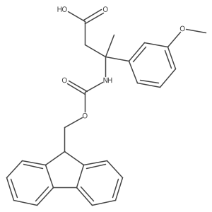 3-({[(9H-fluoren-9-yl)methoxy]carbonyl}amino)-3-(3-methoxyphenyl)butanoic acid Structure