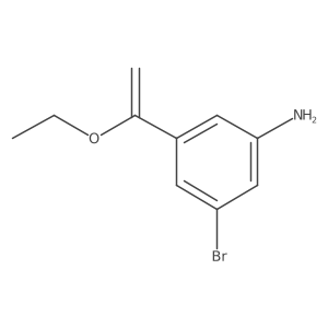 3-Bromo-5-(1-ethoxyethenyl)aniline结构式