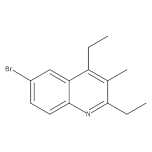 6-Bromo-2,4-diethyl-3-methylquinoline结构式