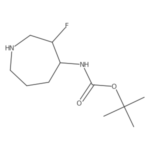 tert-butylN-(3-fluoroazepan-4-yl)carbamate结构式