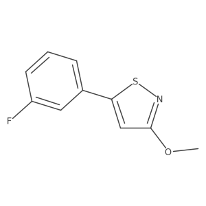 5-(3-Fluorophenyl)-3-methoxy-1,2-thiazole结构式