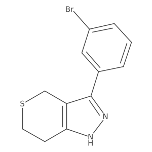 3-(3-bromophenyl)-2H,4H,6H,7H-thiopyrano[4,3-c]pyrazole Structure