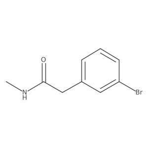 2-(3-bromophenyl)-N-methyl-acetamide结构式