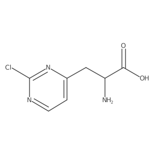 2-Amino-3-(2-chloropyrimidin-4-yl)propanoic acid结构式
