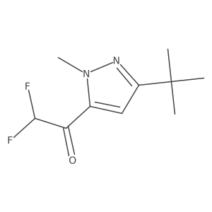1-(3-tert-butyl-1-methyl-1H-pyrazol-5-yl)-2,2-difluoroethan-1-one Structure